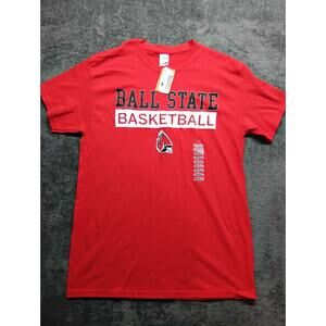 Ball State Cardinals Logo - NCAA Sports Team T-Shirt - Red
